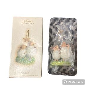 Hallmark Keepsake 2007 Godchild Lambs Christmas Ornament New